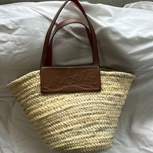 Brand new Louboutin straw tote